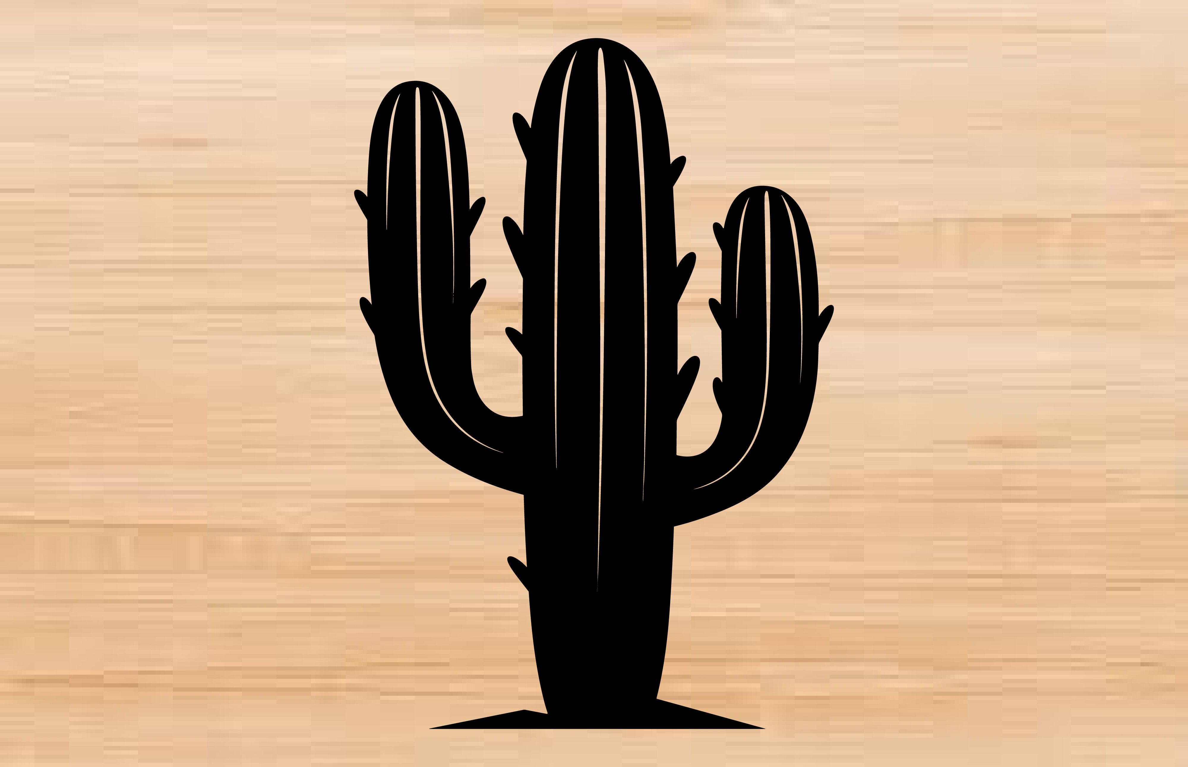 Prickly Pear Cactus SVG Silhouette