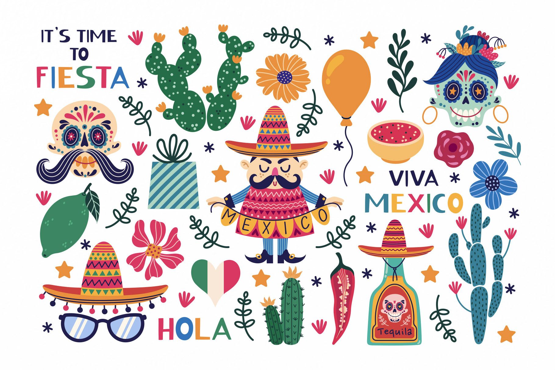 Cinco De Mayo Clipart, Mexican Fiesta